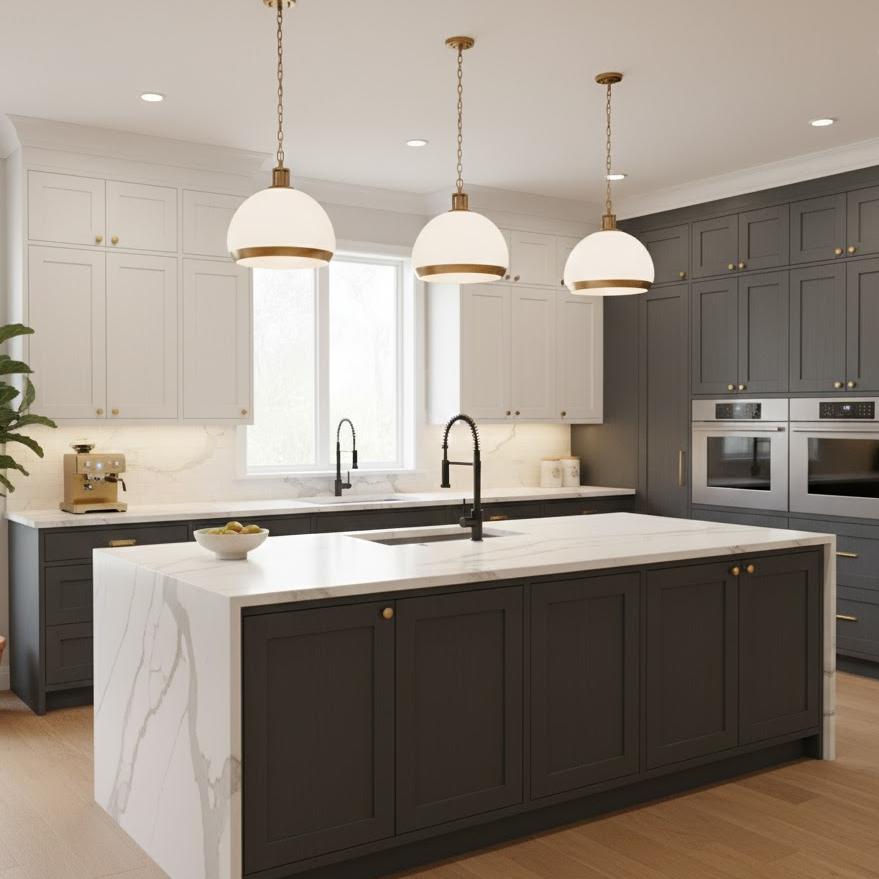 two-tone-kitchen-cabinets-modern-wood-texture-balanced-design