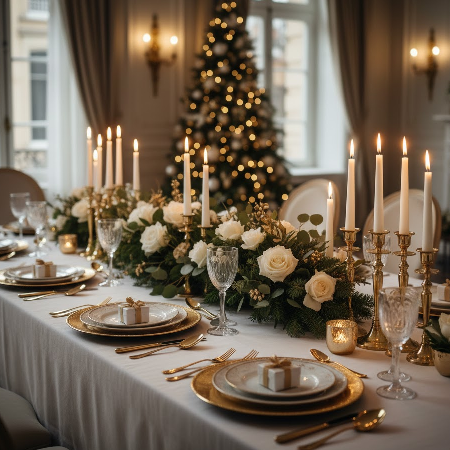 white-and-gold-christmas-table-elegant-festive-dining-luxury-holiday-decor