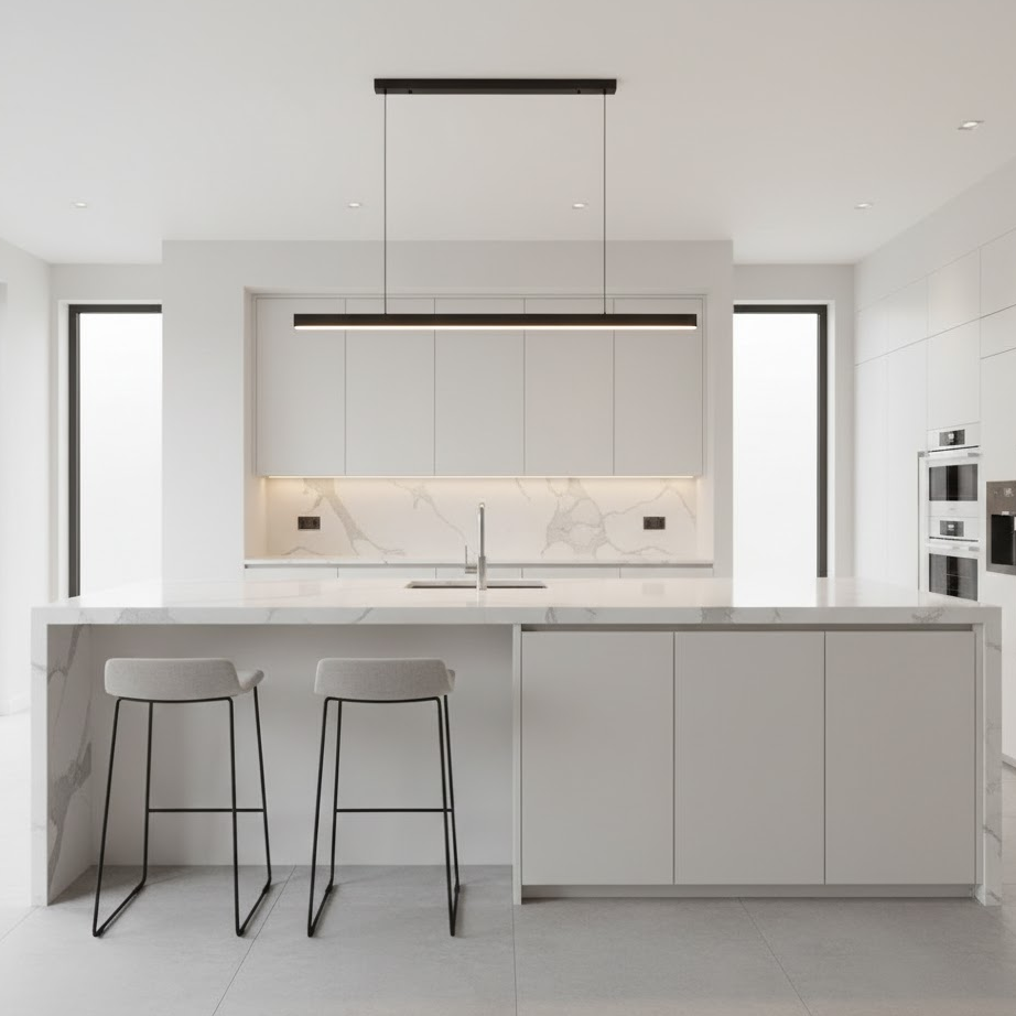 waterfall-countertop-modern-kitchen-quartz-minimalist-design