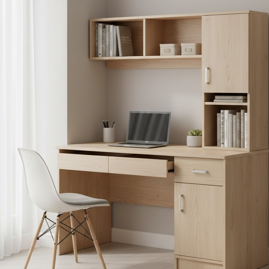 study-table-with-storage-drawers-shelves-organised-study-space