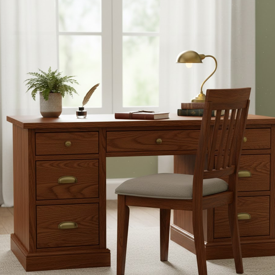 wooden-study-table-design-natural-finish-durable-classic-workspace