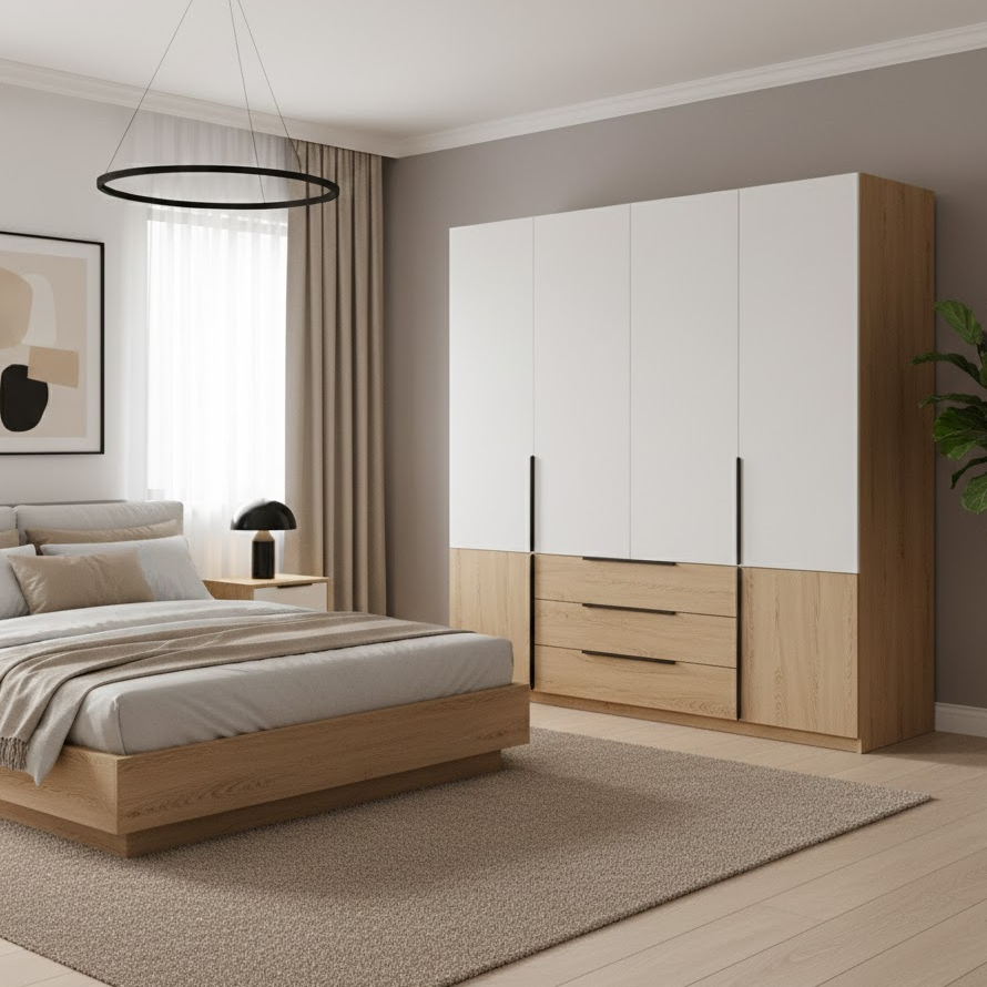 two-tone-wardrobe-colours-white-wood-modern-bedroom-design