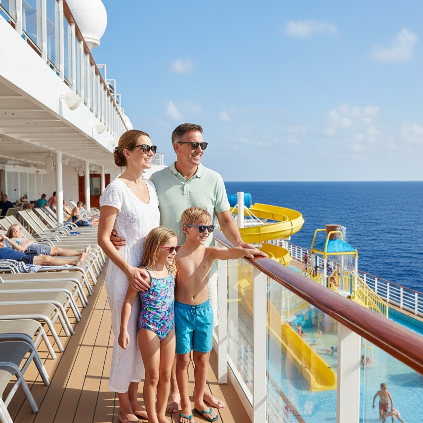 family-cruise-vacation-luxury-ship-ocean-travel-relaxing-holiday