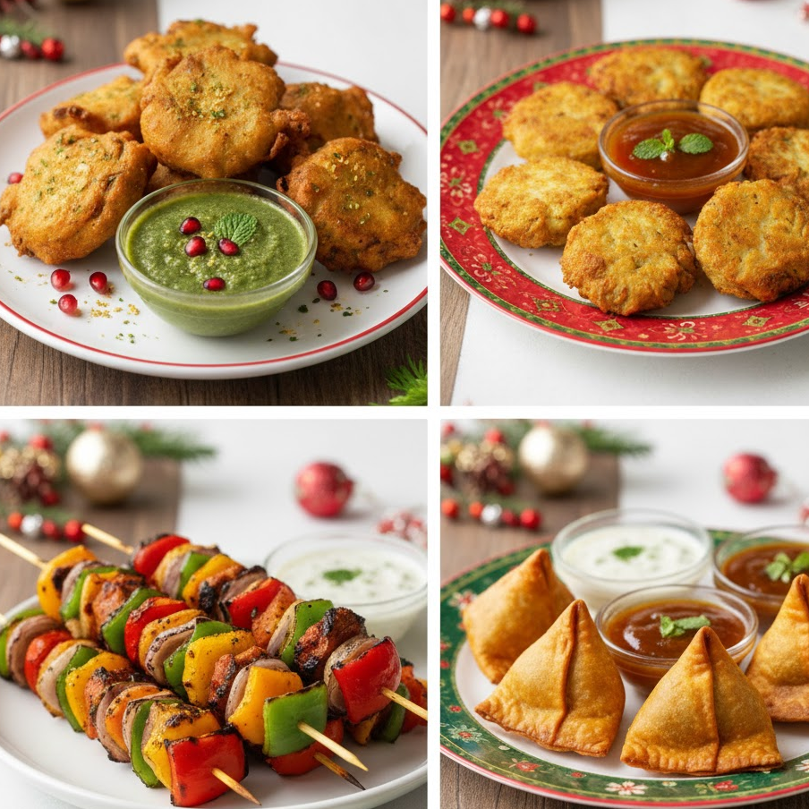 indian-christmas-appetizers-fusion-holiday-starters-paneer-snacks-vegetarian-bites