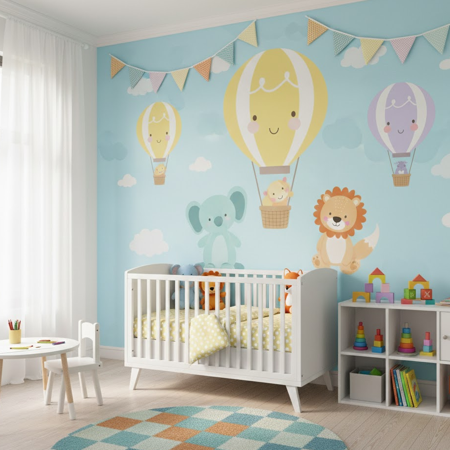 playful-baby-bedroom-colorful-toys-soft-patterns-nursery