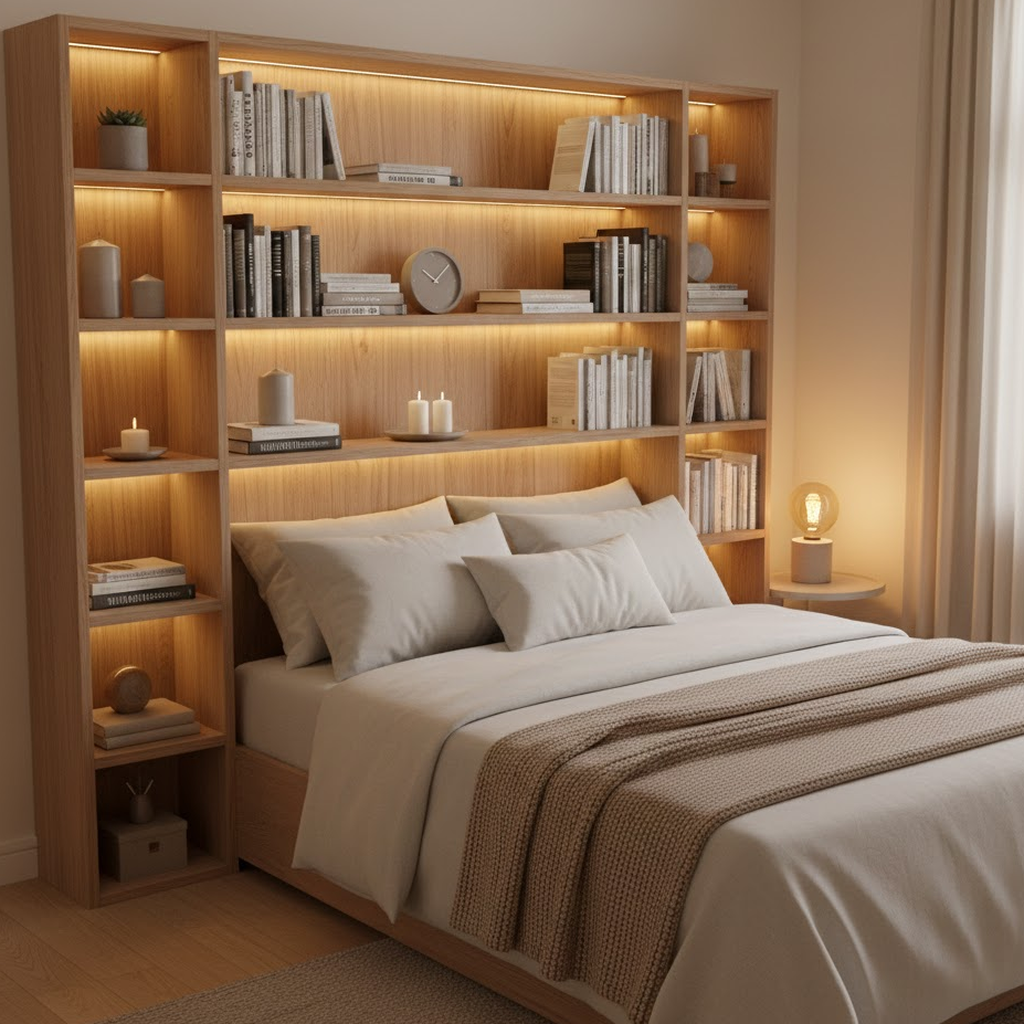 bookshelf-headboard-storage-bedroom-modern