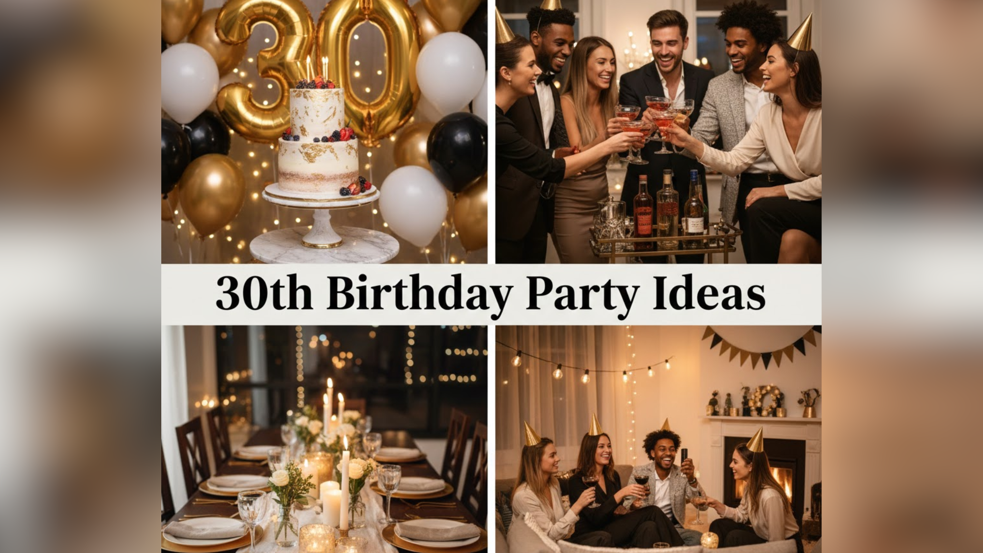Best 30th Birthday Party Ideas for Adults and Friends