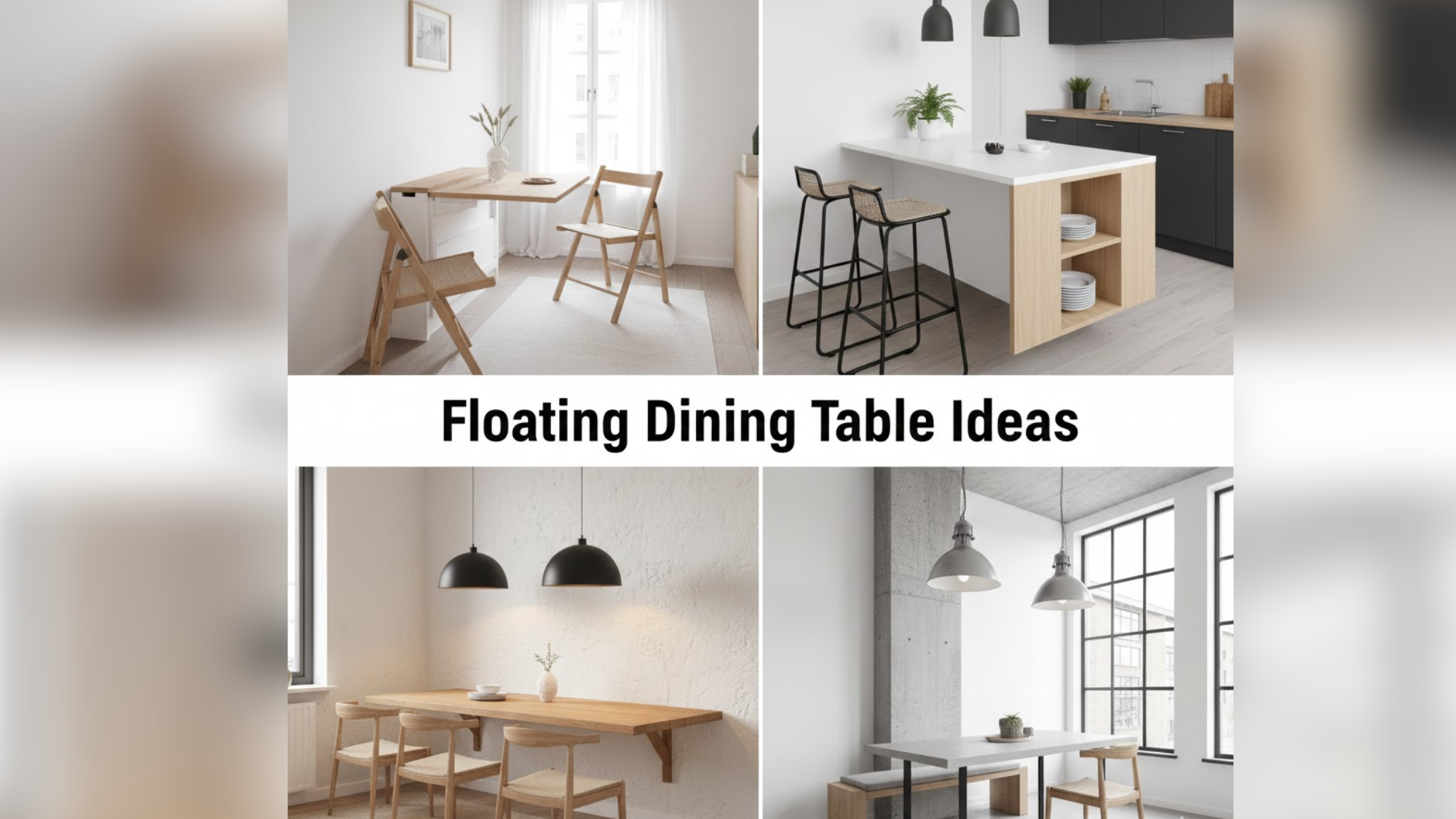 Floating Dining Table Ideas for Smart Dining Spaces