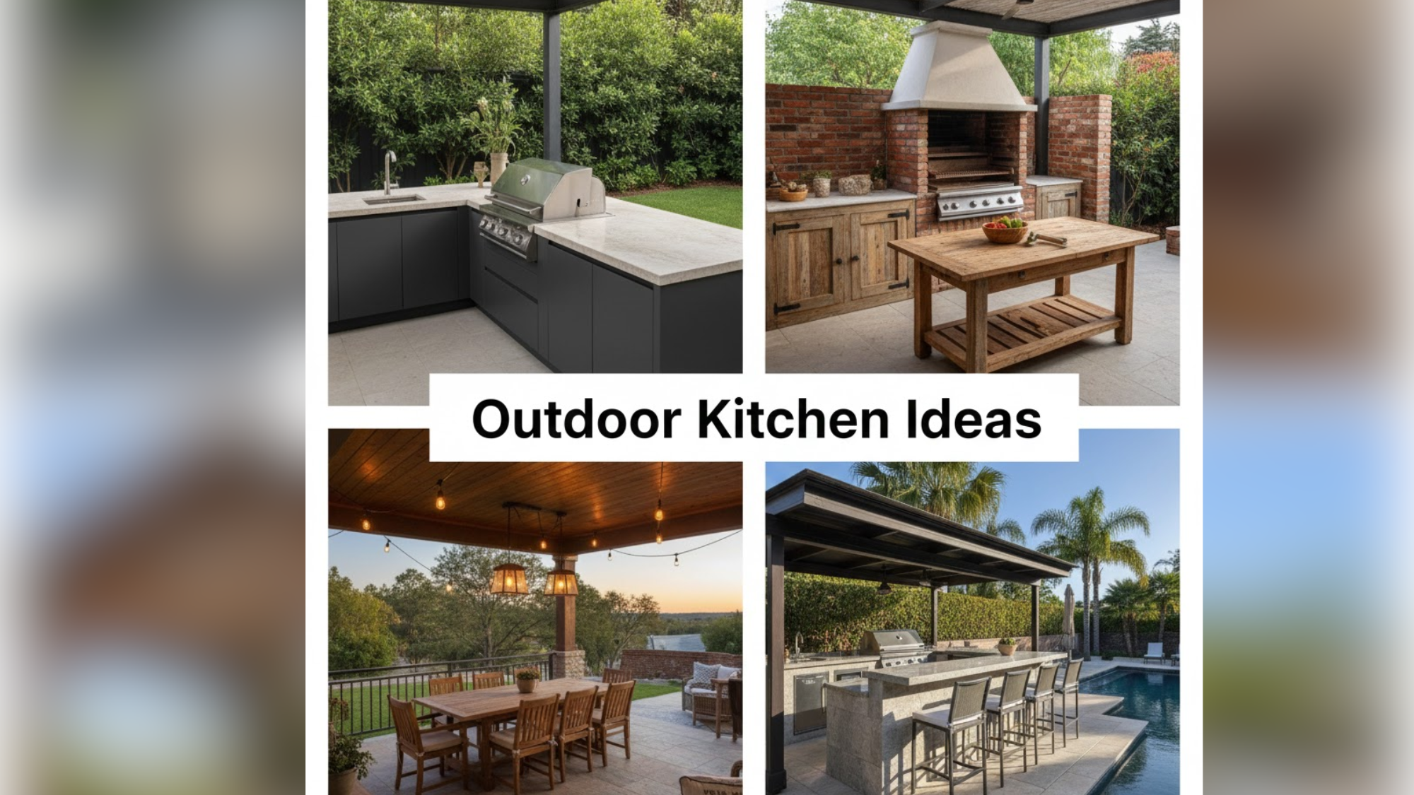 Outdoor Kitchen Ideas That Combine Comfort and Style