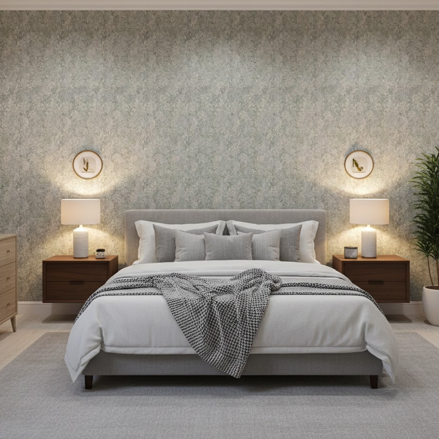 patterned-bedroom-wallpaper-stylish-accent-wall