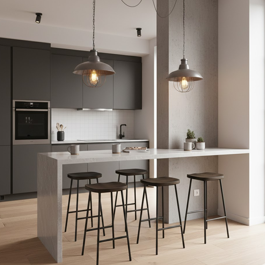 floating-dining-table-bar-stools-modern-casual-dining-space