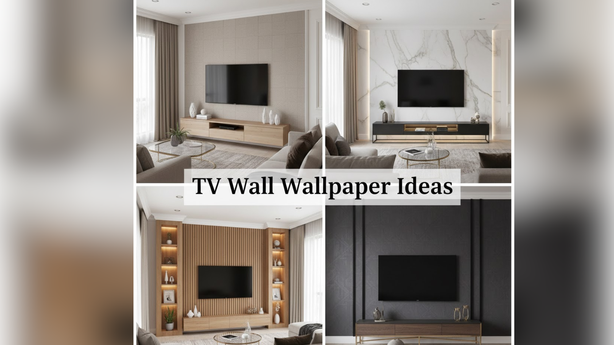 Modern TV Wall Wallpaper Ideas That Elevate Decor