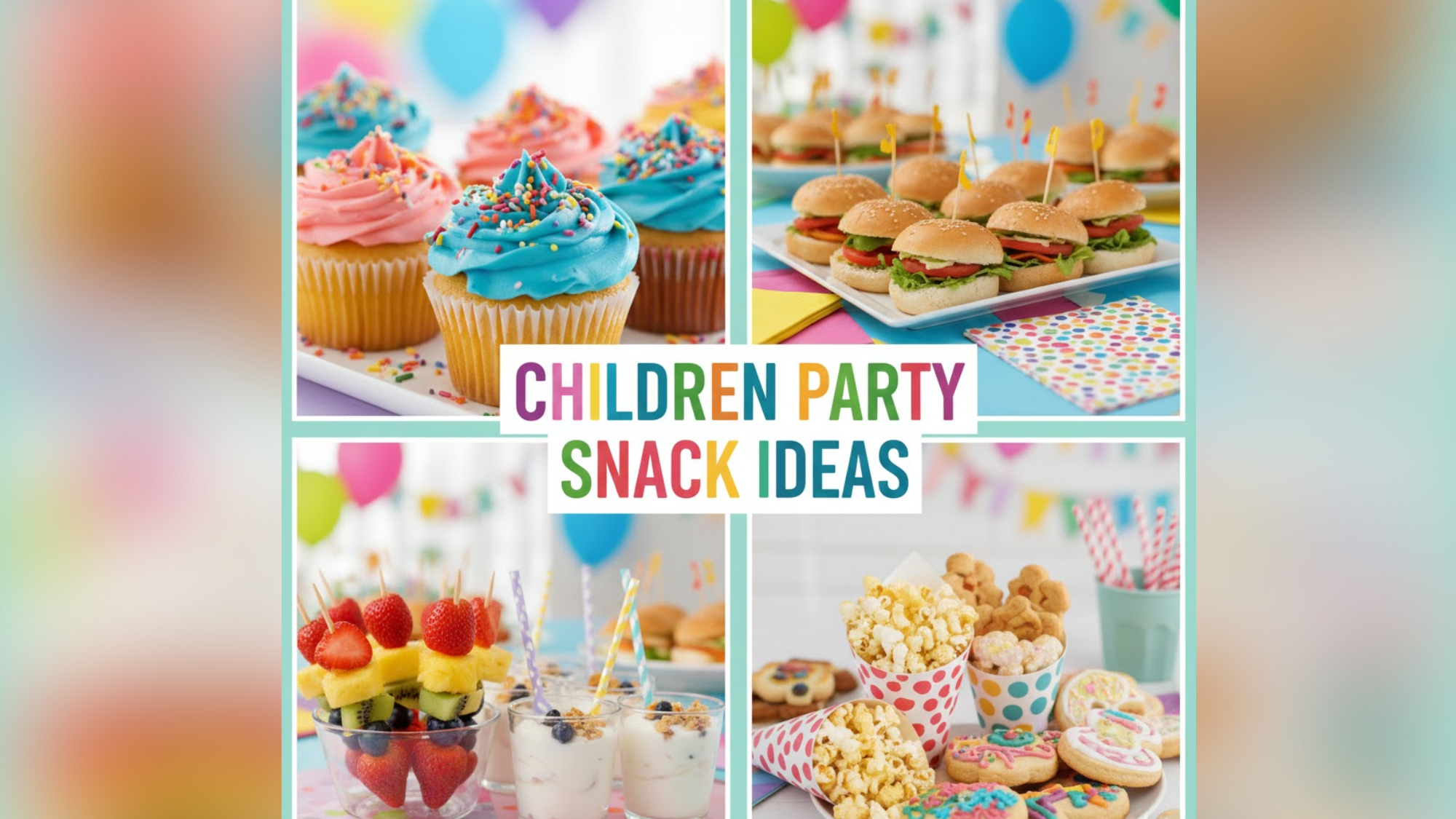 50+ Children Party Snack Ideas for a Fun and Colorful Celebration