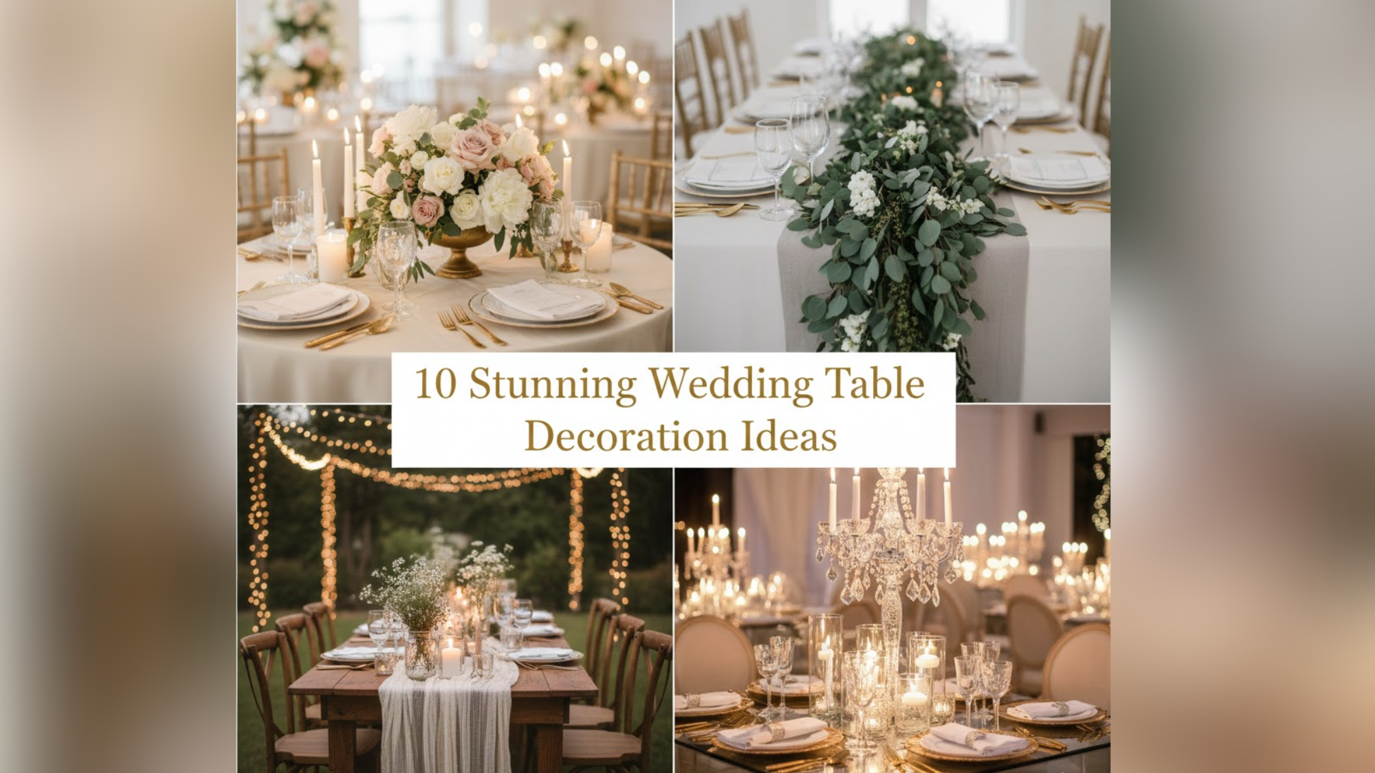 Trending Wedding Table Decoration Ideas for a Picture-Perfect Event