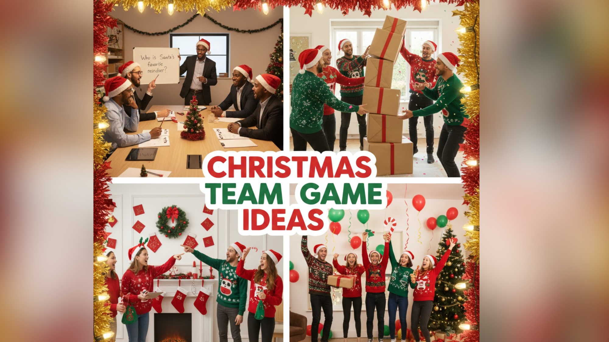 60+ Christmas Team Game Ideas for Office Parties and Group Fun