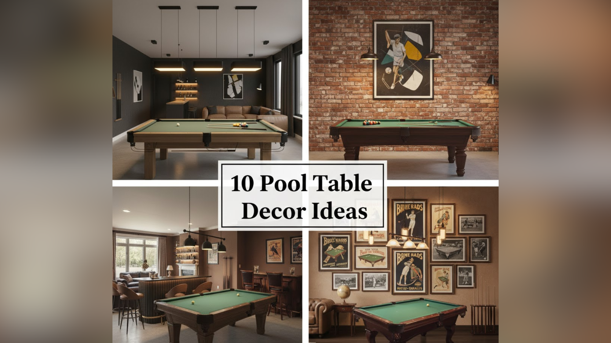 10 Stunning Pool Room Decorating Ideas