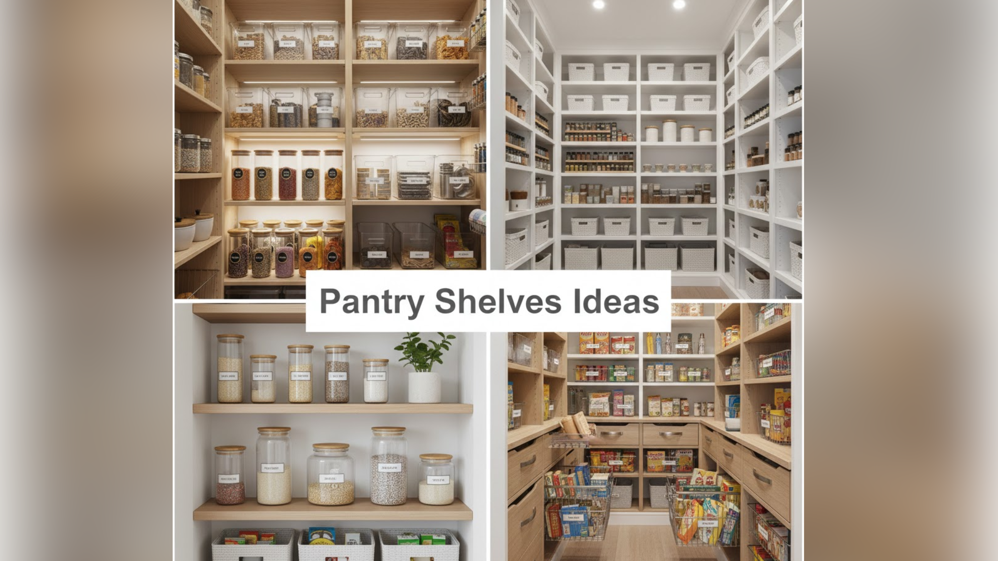 Creative Pantry Shelves Ideas for Better Kitchen Organization